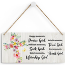 2 PCS Jesus Wall Art Decor Christian Decor As for Me And My House We Will Serve Wall Sign Bible Verse Religious Gifts for Mom Sister Friends Coworker Office Bathroom Prayer Room Decorations