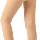 DancMolly Fleece Lined Tights Women Skin Color Warm Thermal Winter High Waist Leggings with Fuzzy Lining (S)