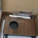 Adjustable Wooden Lap Desks for Bed, Desk with Built-in Cup Holder (Brown)