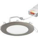 Juno 13 Watt 6" Regressed Wafer Recessed Downlight, Color Selectable, 120V