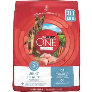 Purina ONE Plus Joint Health Formula Natural With Added Vitamins, Minerals and Nutrients Dry Dog Food - 31.1 lb. Bag