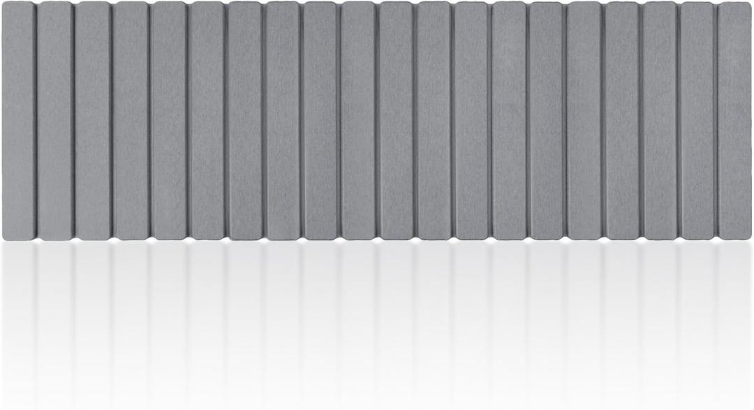 THMINS Long Stone Bath Mat, Roll Out Stone Bath Runner, Foldable Bathroom Diatomaceous Earth Runner Mat Rugs 47x16 inch, Super Absorbent, Quick-Drying, Non-Slip, Space-Saving, Easy to Clean