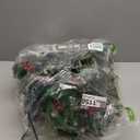 Christmas Planter Filler with Lights, Pre-Lit Faux Holiday Planters Battery Operated Christmas Pot Filler with Multi-Color LED Lights for Outdoor Porch & Pathway, Set of 2 Christmas Decor