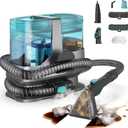 Portable Steam Carpet Cleaner, 203F High Temp Steam & 18Kpa Suction, Deep Stain Removal & Sanitization, Spot Cleaner for Pets, Kids, Home Upholstery, Sofa, Stairs & Car Detailing