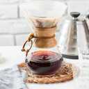 MIXUMON Woven Placemats Round, Natural Water Hyacinth Wicker Placemat for Dining Table, Large Handmade Woven Placemats Heat Resistant Non-Slip (13" - Set of 6)