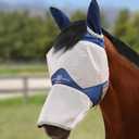Harrison Howard Full Face Horse Fly Mask UV Protection and Breathable or Equine Use Comfortable Navy L