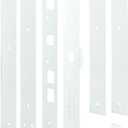 Prime-Line U 11026 Jamb Repair and Reinforcement Kit, 59-1/2 In. Installed, Steel Construction, White (1 Kit)