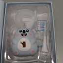 Kids U Shaped Electric Toothbrush, Automatic 360 Sonic Cleaning, 6 Modes, 4 Brush Heads, Cute Cartoon Koala Design (2-6 Age (Grey Blue))