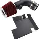 Cold Air Intake Kit Compatible with BMW 2008-2011 128i E82 E88, 2008-2011 328i/2006 330i E90 E91 E92 E93 N52 3.0L, Increases Horsepower & Torque, More Aggressive and Sporty Induction Sound (Black)