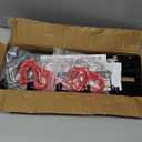 SEDY 68" All Metal Garden Tool Organizer Hooks - Garage Wall Organizer Sturdy Garden Tool Storage System Yard Tool Garage Tool Organizer Wall Mount Shed Organization Shovel Broom Rake Holder