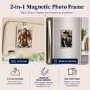 Gift for Boyfriend Husband Girlfriend Car Decorations Interior Picture Holder, Car Visor Photo Clip Magnetic Frame Mother's Day Personalized Photo Gifts Cute Car Decor Accessories 3.5 x 2.4 inch (2 PCS)
