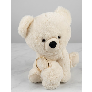 Teddy Bear Stuffed Animals with Love Heart,Soft Cuddly Plush Toy Doll Birthday Gift for Girls Boys Kids (White)