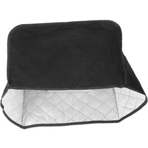 Bread Machine Toaster Cover Wide Slot Appliance Cover for Slice Kitchen Toaster Protection for Retro Style (Black)