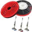 2 Pack S8201 Upgraded Replacement Steam Mop Brush Heads for Shark S8201 S8001 S7001 S7201 S7000 S7005 S7020 Steam Mop & Scrub All-in-One Scrubbing, Dirt Grip Scrub Washable Replacement Brush, Red