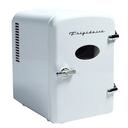 Frigidaire EFMIS129-WHITE, Mini Portable Fridge, 4 Litres Capacity, Chills Six 12oz Cans, 100% Freon-Free & Eco Friendly, Beverage Cooler- White