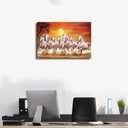 OZIBGS Seven Lucky Running Wild Horses Wall Art Animal Posters Canvas Poster Bedroom Decor Sports Landscape Office Room Decor Gift Frame-style 08x12inch(20x30cm)