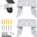 Stainless Steel Corner Camera Mount Compatible with eufy SoloCam S340/E30/E42,eufy 4G LTE Cam S330,to Achieve a 270 Wider View of Exterior Wall Corner,Bracket for PTZ Camera Outdoor Indoor (2 PCS)