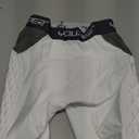 Youper Youth Elite Compression Padded Sliding Shorts w/ Cup Pocket for Baseball, Football (White, Medium)