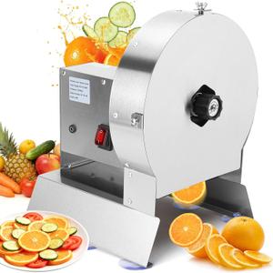 Commercial Vegetable Slicer,Friut Slicer Lemon Cutter,Thickness 1–10mm