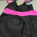 BMJL Women's Tankini Swimsuits Tummy Control Two Piece Bathing Suit Modest Swim Skirt Color Block Swim Suits 2026 (Large, Black)