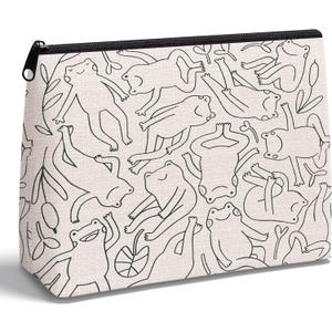 2 x Frog Gifts for Women Frog Cosmetic Bag Makeup Bag Makeup Zipper Pouch