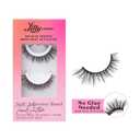 Lilly Lashes 3D Self Adhesive Eyelashes, No Lash Glue Needed, Body Heat Activated Press on Lashes, Reusable Self Adhesive Eyelashes Up to 5x, Easy to Apply & Remove (TrendSetter)