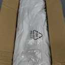 JOLLYVOGUE White Comforters Queen Size, 3 Pieces Ruffle Seersucker Queen Comforter Set for All Season, Lightweight Soft Shabby Chic Bedding Sets for Women1 Comforter, 2 Pillowshams