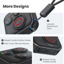 Bluetooth Remote Control Compatible with Insta360 X5/X4/X3/Go 3S/ACE pro 2/ACE Pro/ONE X2/GoPro Hero 8/9/10/11/12 Cameras and Phones - 50M Range Smart Action Accessories