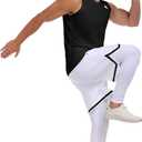 Inno 2 Piece Workout Set Gym Clothes for Men Shirt and Shorts with Leggings Moisture-wicking Athletic Outfits (X-Large, Black)