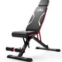 FLYBIRD Adjustable Weight Bench with Headrest, Foldable Workout Bench for Home Gym, Fit Users up to 6'5'', 750LBS Weight Capacity Exercise Bench -FBHR24