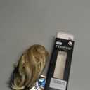 FESHFEN Claw Clip Short Ponytail Extensions - DIY Bendable Metals Fluffy Messy Bun Hair Piece Straight Synthetic Hairpieces Ponytail Extension for Women, Mix Blonde