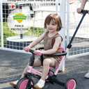 newyoo Tricycle for Toddlers 1-3, Toddler Bike, 5 in 1 Trike with Push Handle, Christmas and Birthday Gift and Toy for Girls, Convert to Baby Balance Bike, Pink, TR008