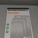 Titanium Cutting Boards Set of 3, 100% Pure Titanium Kitchen Cutting Board, Double-Sided Non-Toxic Cutting Board, Ideal for Slicing and Dicing Meats, Features Handle, Dishwasher Safe (Silver)