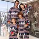 VNVNE Matching Christmas Onesie Pajamas for Women/Men/Couples/Family, Xmas Holiday Long Sleeve One-Piece Adults Pjs Sleepwear (M)