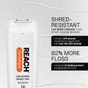 REACH Dentotape Waxed Dental Floss Tape, Unflavored, Extra Wide Floss, Shred & Frey Resistant, Plaque Remover for Teeth, Easy on Gums & Teeth, Oral Care, PFAS Free, for Adults & Kids, 6 Pack, 100 yd