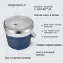 COKTIK 7L Insulated Ice Bucket with LidDouble Wall Vacuum Stainless Steel Beverage Bucket Keeps Frozen LongerHolds 6 Longnecks or 3 Bottles of Winefor Cocktail, Champagne, (Navy,1 Pack)