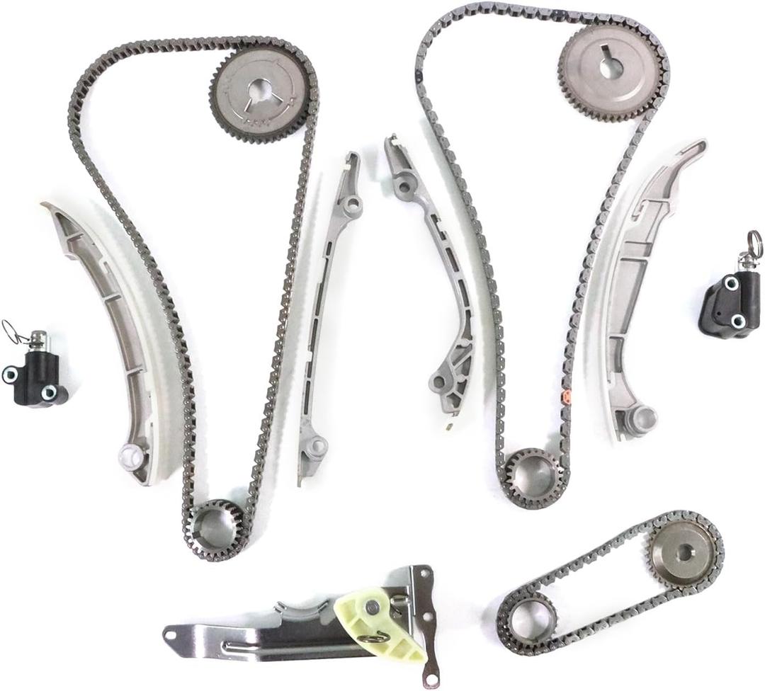 Engine Timing Chain Kit 5.6L Fit for 2010-2023 TITAN 16-23 Titan XD for 09-22 INFINITI QX80 Q70 M56 QX56 for 10-12 Pathfinder-Auto for 12-21 NV2500/NV3500 with Tensioner, Guide Rail, Sprockets