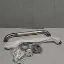 Shower Grab Bar, 2 Pack 12 Inch Bathroom Grab Bar, 1.25" Diameter 304 Stainless Steel Anti-Slip Grab Bars for Bathtubs and Showers, Handicap Shower Grab Bar for Seniors Elderly (Silver)