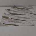 CaliTime Throw Pillow Covers Decorative 18 X 18 Inches Pack of 2 Cozy Fleece Two-Tone Abstract Sea Wave Geometric Cushion Cases for Couch Bed Sofa Farmhouse Decoration Sage Green Grey