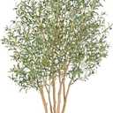 Nafresh Majestic Faux Olive Tree 8ft  Artificial Olive Tree Indoor & Outdoor with Lifelike Leaves & Textured Branches for Living Room, Office, Entryway,Patio