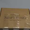 Brown Kraft Cookie Boxes with Ribbons & Stickers (20 Pack) 6.5 x 4 Small Cardboard Gift Boxes for Gift Giving, Baked Goods, Candy, Christmas, Decorative Food Packaging, Bakery Treats, Empty, Bulk (Rectangle)