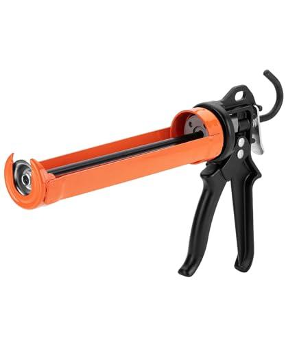Bates- Caulking , 24:1 High Thrust Ratio, Orange, Caulking Tool un, Heavy Duty Caulk No Drip Caulk , Hand Caulking Guns, Silicone , Caulking Tool