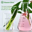 6pcs 100ml Large Glass Test Tube, 30x200mm Propagation Tube for Plant, 3.3 Borosilicate Clear Big Glass Test Tube Vase for Scientific Experiments Party Office Desktop Flower Decoration Wedding