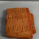 Artoid Mode Caramel Soft Plush Faux Fur Jacquard Pumpkins Fall Table Runner, Seasonal Autumn Kitchen Dining Table Decoration for Home Party Decor 13x72 Inch