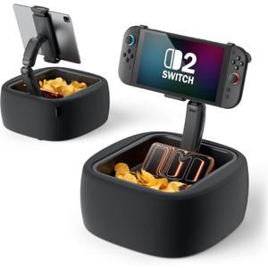 LULULOOK Gaming Pillow Stand for Nintendo Switch 2 & 4.7-14.6" Tablet, Zero Gravity Kindle Pillow Stand for Lap Compatible with Nintendo Switch 2 Accessories (Machine Washable)