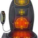 Mynt Heated Seat Cover, Massage Seat Cushion with Heat, Back Massager for Chair with 8 Vibrating Motors, Massage Chair Pad for Home Office Use(Black)