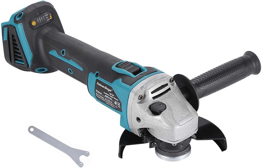 Cordless Angle Grinder for Makita 18V Battery(Not Included),4-1/2-Inch High-Power Angle Grinder for Metal,Tile Cutting and Grinding