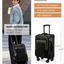 LOVEVOOK Carry On Luggage 22x14x9 Airline Approved,20 Inch Carry On Suitcases with Wheels,Softside Rolling Suitcase with TSA Lock for Women Men,Lightweight Travel luggage