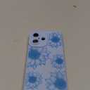 OOK Floral Case for iPhone 16 Case, Cute Sunflower Floral Blooms Design Soft TPU Shockproof Protective for Women Girls Slim Phone Cover - Blue Flower