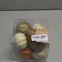 8Pcs Fake Pumpkins Fall Thanksgiving Decorations,Assorted Colors Plastic Pumpkins Home Decor, Artificial Mini Pumpkin for Decorating Autumn Harvest Outdoor Indoor Decor Centerpiece Table Decorations